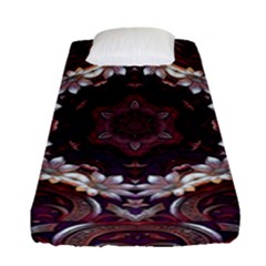 Rosette Kaleidoscope Mosaic Abstract Background Fitted Sheet (single Size)