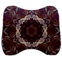 Rosette Kaleidoscope Mosaic Abstract Background Velour Head Support Cushion View1