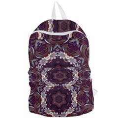 Rosette Kaleidoscope Mosaic Abstract Background Foldable Lightweight Backpack by Simbadda