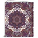 Rosette Kaleidoscope Mosaic Abstract Background 8  x 10  Hardcover Notebook View2