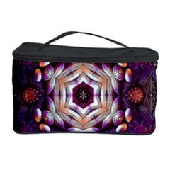 Rosette Kaleidoscope Mosaic Abstract Background Art Cosmetic Storage Case by Simbadda