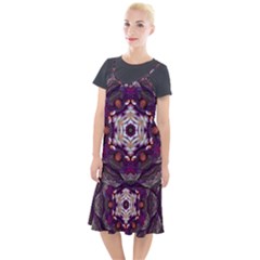 Rosette Kaleidoscope Mosaic Abstract Background Art Camis Fishtail Dress