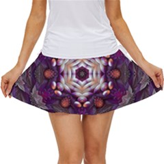 Rosette Kaleidoscope Mosaic Abstract Background Art Women s Skort