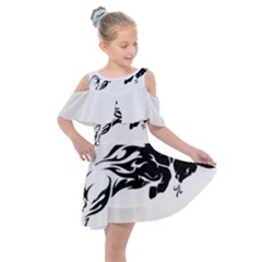 Culture  Kids  Shoulder Cutout Chiffon Dress by Shimman