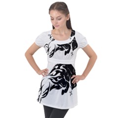 Culture  Puff Sleeve Tunic Top