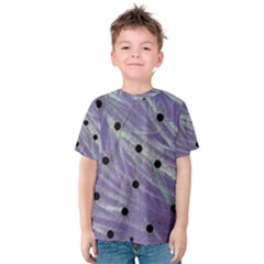 Hand Painted Branches With Collage Wood Bloom In Peace Kids  Cotton Tee