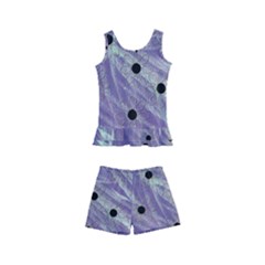 Hand Painted Branches With Collage Wood Bloom In Peace Kids  Boyleg Swimsuit