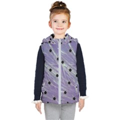 Hand Painted Branches With Collage Wood Bloom In Peace Kids  Hooded Puffer Vest