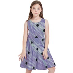 Hand Painted Branches With Collage Wood Bloom In Peace Kids  Skater Dress