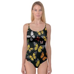 Flowers Butterfly Blooms Flowering Spring Camisole Leotard  by Simbadda