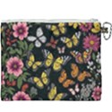 Flowers Butterfly Blooms Flowering Spring Canvas Cosmetic Bag (XXXL) View2