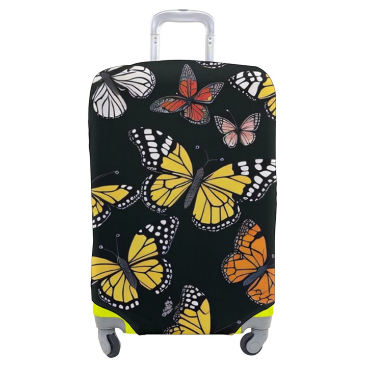 Flowers Butterfly Blooms Flowering Spring Luggage Cover (Medium)