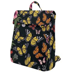 Flowers Butterfly Blooms Flowering Spring Flap Top Backpack by Simbadda