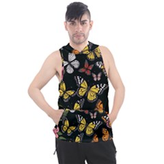 Flowers Butterfly Blooms Flowering Spring Men s Sleeveless Hoodie by Simbadda