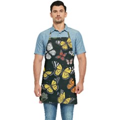 Flowers Butterfly Blooms Flowering Spring Kitchen Apron by Simbadda