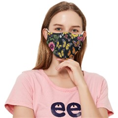 Flowers Butterfly Blooms Flowering Spring Fitted Cloth Face Mask (adult)