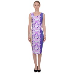 Background Graphic Beautiful Wallpaper Art Sleeveless Pencil Dress by Simbadda