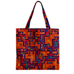 Background Graphic Beautiful Wallpaper Art Abstract Zipper Grocery Tote Bag by Simbadda