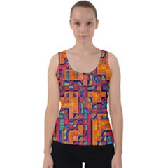 Background Graphic Beautiful Wallpaper Art Abstract Velvet Tank Top by Simbadda