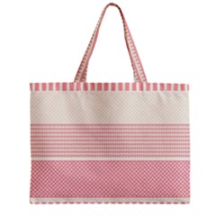 Background Pink Beige Decorative Texture Craft Zipper Mini Tote Bag by Simbadda