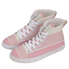 Background Pink Beige Decorative Texture Craft Women s Hi-top Skate Sneakers by Simbadda