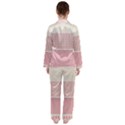 Background Pink Beige Decorative Texture Craft Women s Long Sleeve Satin Pajamas Set	 View2