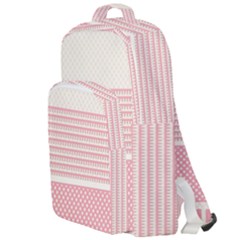 Background Pink Beige Decorative Texture Craft Double Compartment Backpack by Simbadda