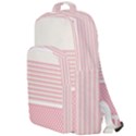 Background Pink Beige Decorative Texture Craft Double Compartment Backpack View1