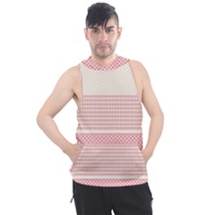 Background Pink Beige Decorative Texture Craft Men s Sleeveless Hoodie by Simbadda