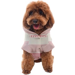 Background Pink Beige Decorative Texture Craft Dog Coat by Simbadda