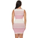 Background Pink Beige Decorative Texture Craft Draped Bodycon Dress View4