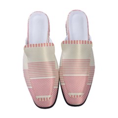 Background Pink Beige Decorative Texture Craft Women s Classic Backless Heels by Simbadda