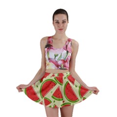 Cute Watermelon Seamless Pattern Mini Skirt by Simbadda