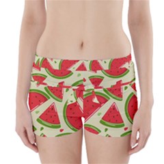 Cute Watermelon Seamless Pattern Boyleg Bikini Wrap Bottoms by Simbadda