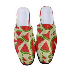 Cute Watermelon Seamless Pattern Women s Classic Backless Heels by Simbadda