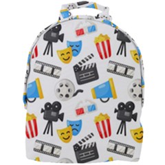 Cinema Icons Pattern Seamless Signs Symbols Collection Icon Mini Full Print Backpack by Simbadda