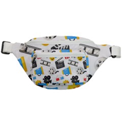 Cinema Icons Pattern Seamless Signs Symbols Collection Icon Fanny Pack by Simbadda