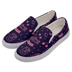 Various Cute Girly Stuff Seamless Pattern Men s Canvas Slip Ons by Simbadda