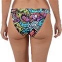 Zombie Heads Pattern Band Bikini Bottoms View2