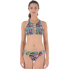 Zombie Heads Pattern Perfectly Cut Out Bikini Set by Simbadda