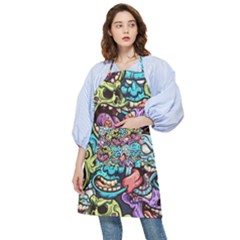 Zombie Heads Pattern Pocket Apron by Simbadda