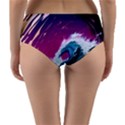 Tsunami Waves Ocean Sea Nautical Nature Water Unique Reversible Mid-Waist Bikini Bottoms View2