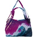 Tsunami Waves Ocean Sea Nautical Nature Water Unique Double Compartment Shoulder Bag View1