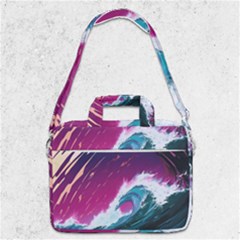 Tsunami Waves Ocean Sea Nautical Nature Water Unique Macbook Pro 13  Shoulder Laptop Bag  by Simbadda