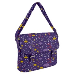 Pattern Cute Clouds Stars Buckle Messenger Bag by Simbadda