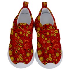 Seamless Pattern Slavic Folk Style Kids  Velcro No Lace Shoes by Simbadda