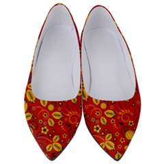 Seamless Pattern Slavic Folk Style Women s Low Heels by Simbadda