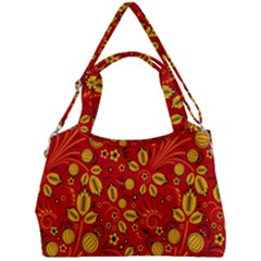 Seamless Pattern Slavic Folk Style Double Compartment Shoulder Bag by Simbadda