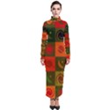 Space Pattern Multicolour Turtleneck Maxi Dress View1