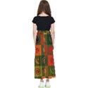 Space Pattern Multicolour Kids  Flared Maxi Skirt View2